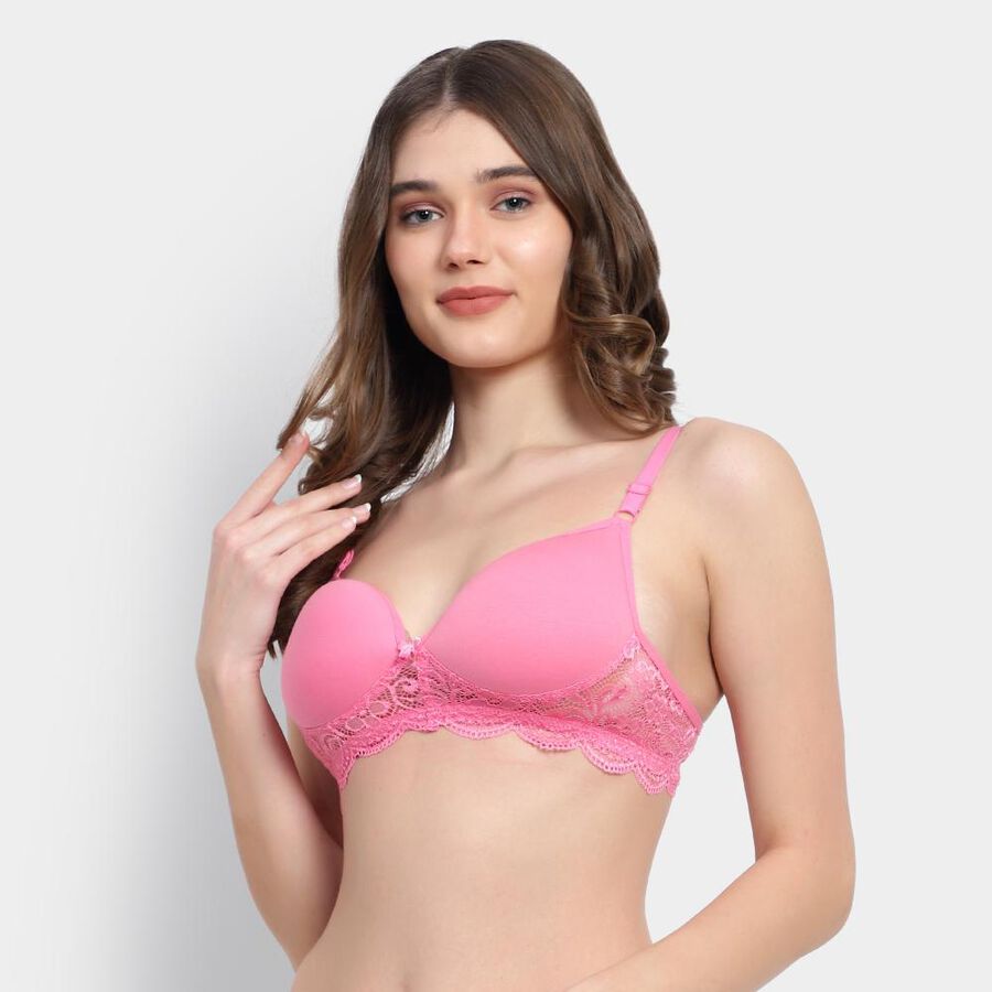Ladies' Padded Bra, Pink, large image number null